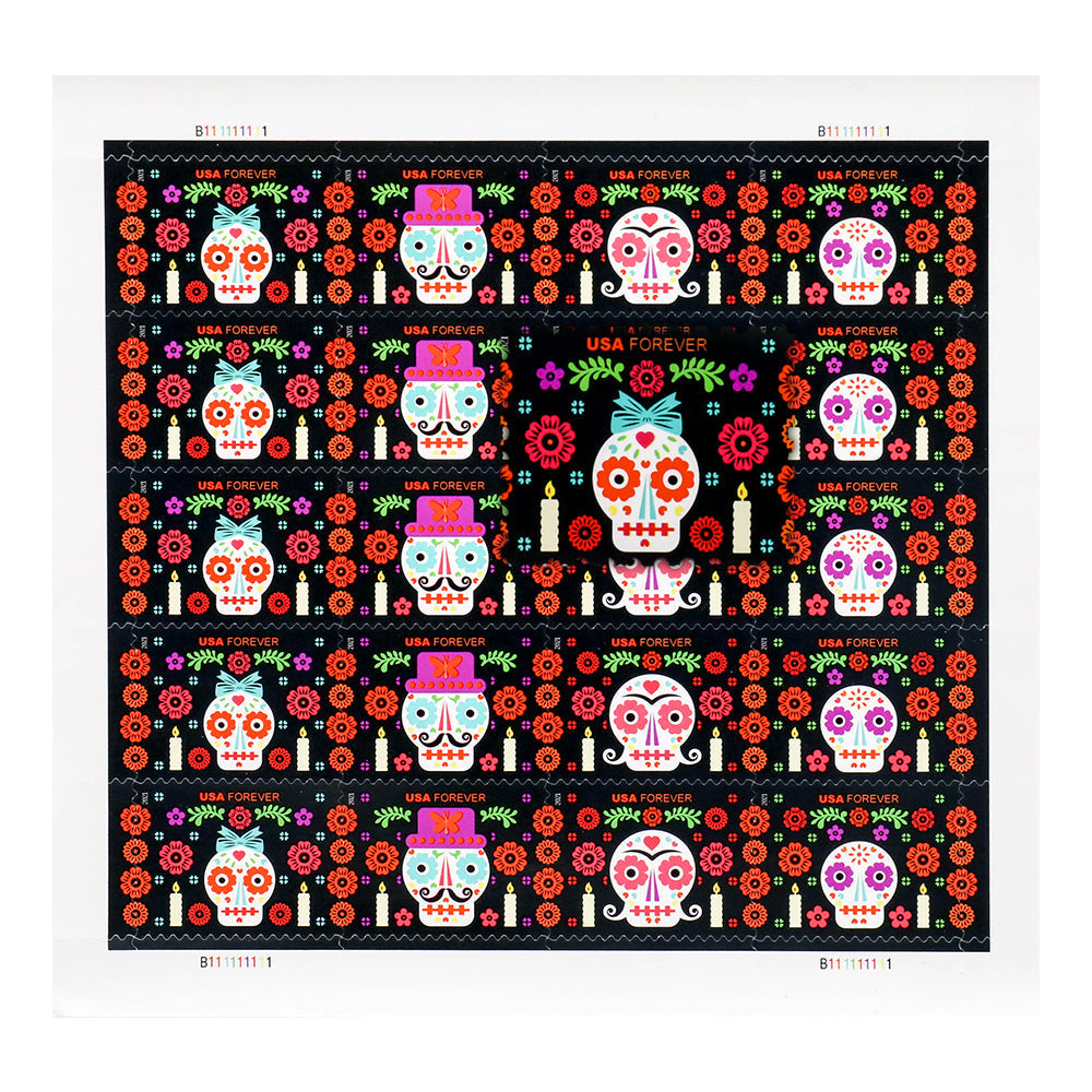 2021 US Day of the Dead Forever Stamps