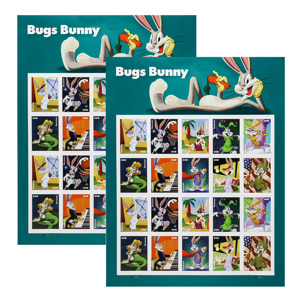1997 U.S. Forever Postage Stamps Celebrating Bugs Bunny